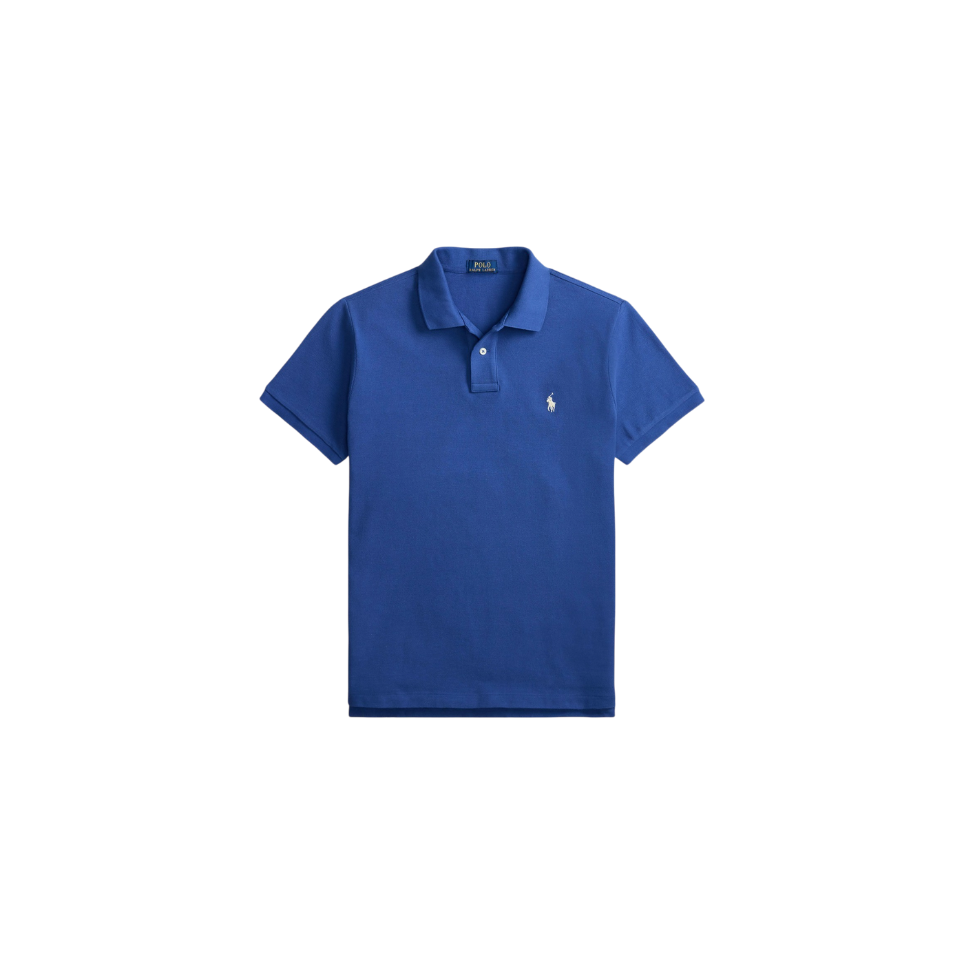 Polo Ralph Lauren Piqué Polo Shirt Custom Slim Fit Blue