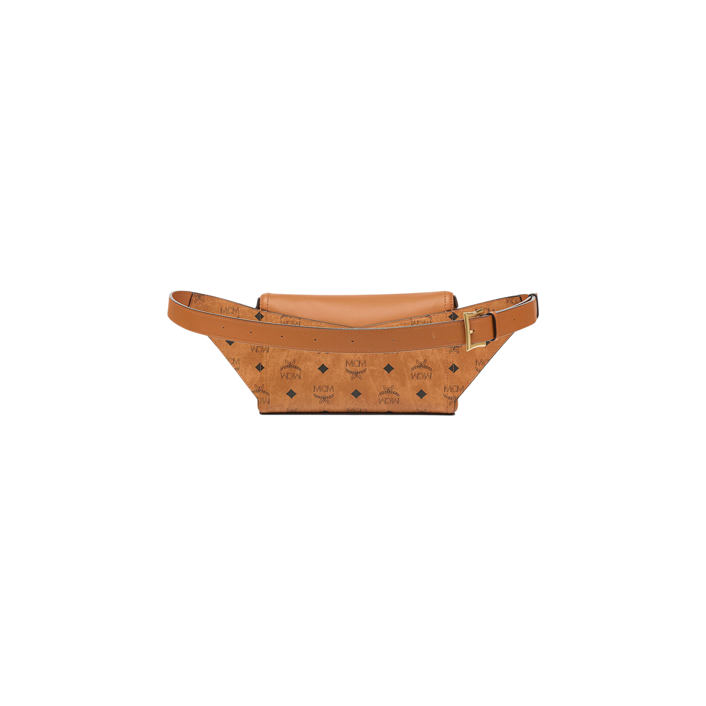 Mcm Waist Bag Diamond 3d Vi Cognac