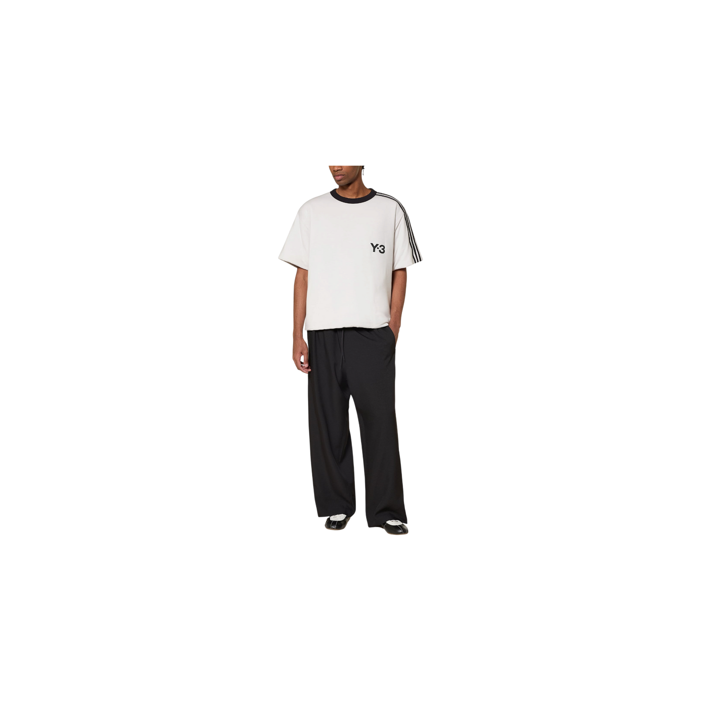 Y-3 T-shirt Padded Light Gray / Black