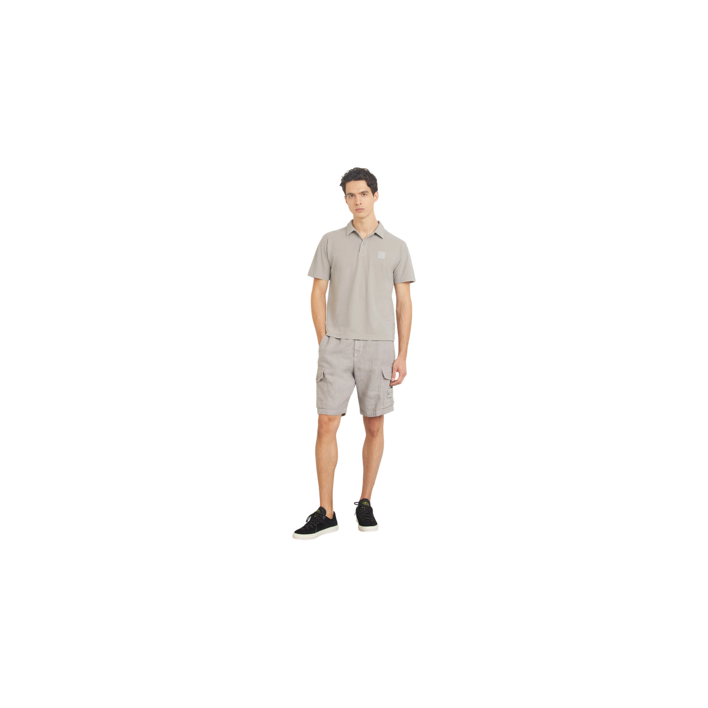 Stone Island Jersey Polo Shirt Ghost Light Gray