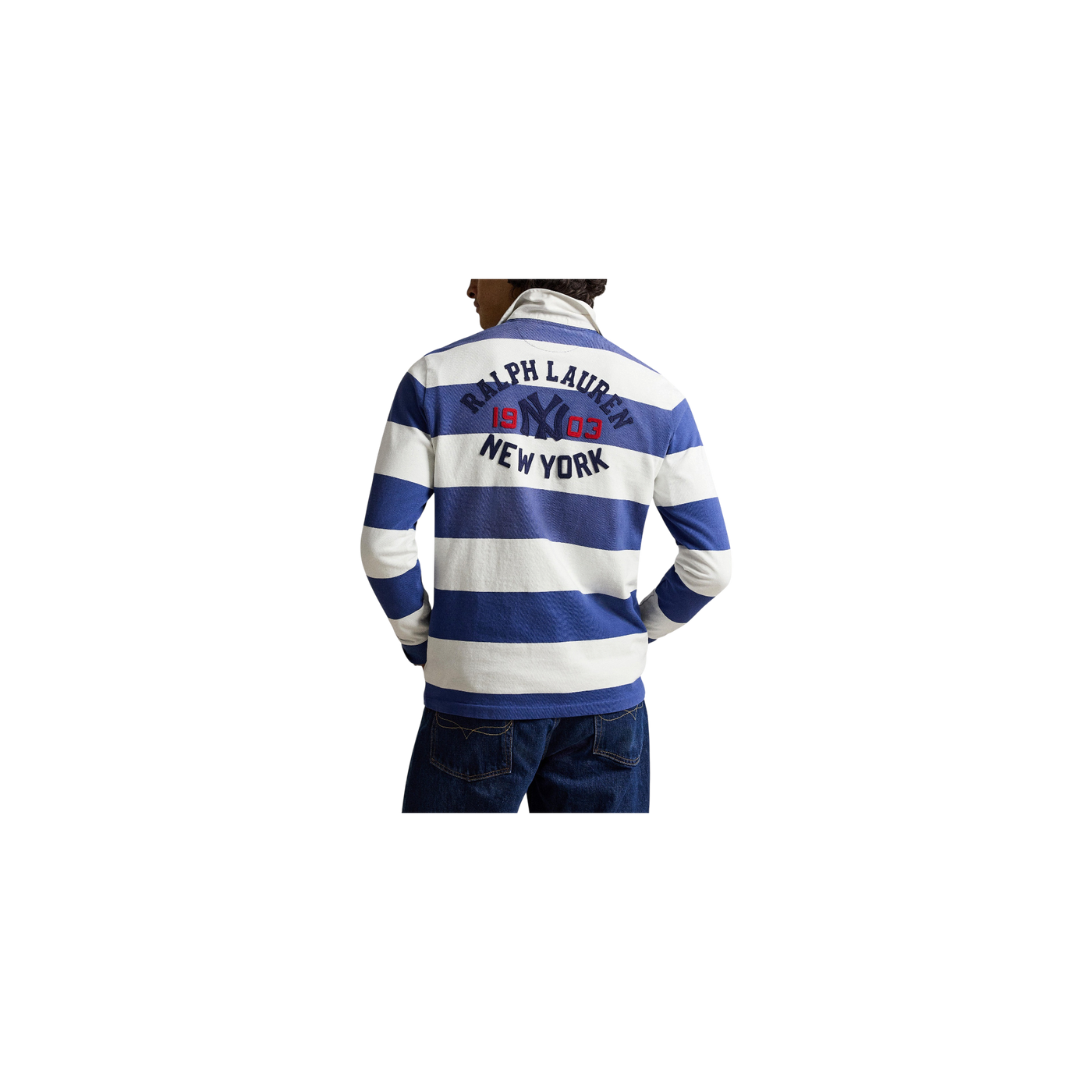 Polo Ralph Lauren Rugby Shirt White / Dark Blue