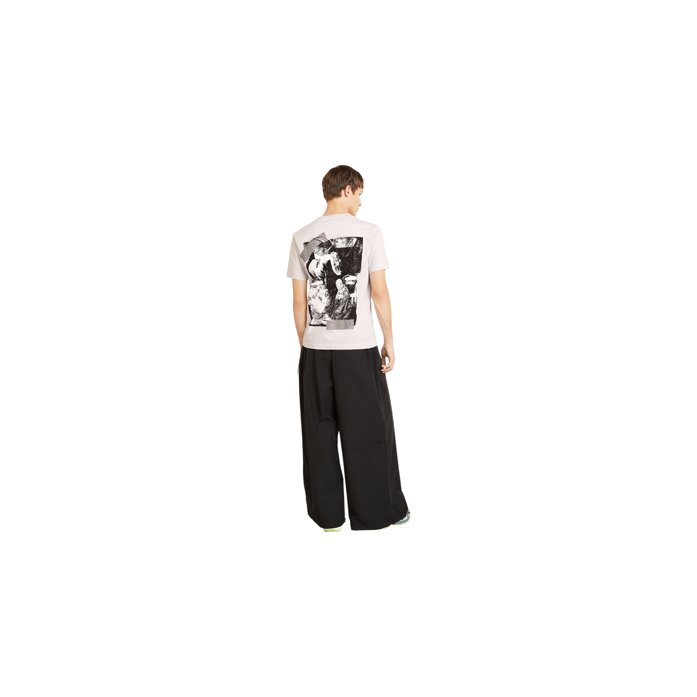 Off-White T-shirt Cupid Tape Light Gray / Black / White