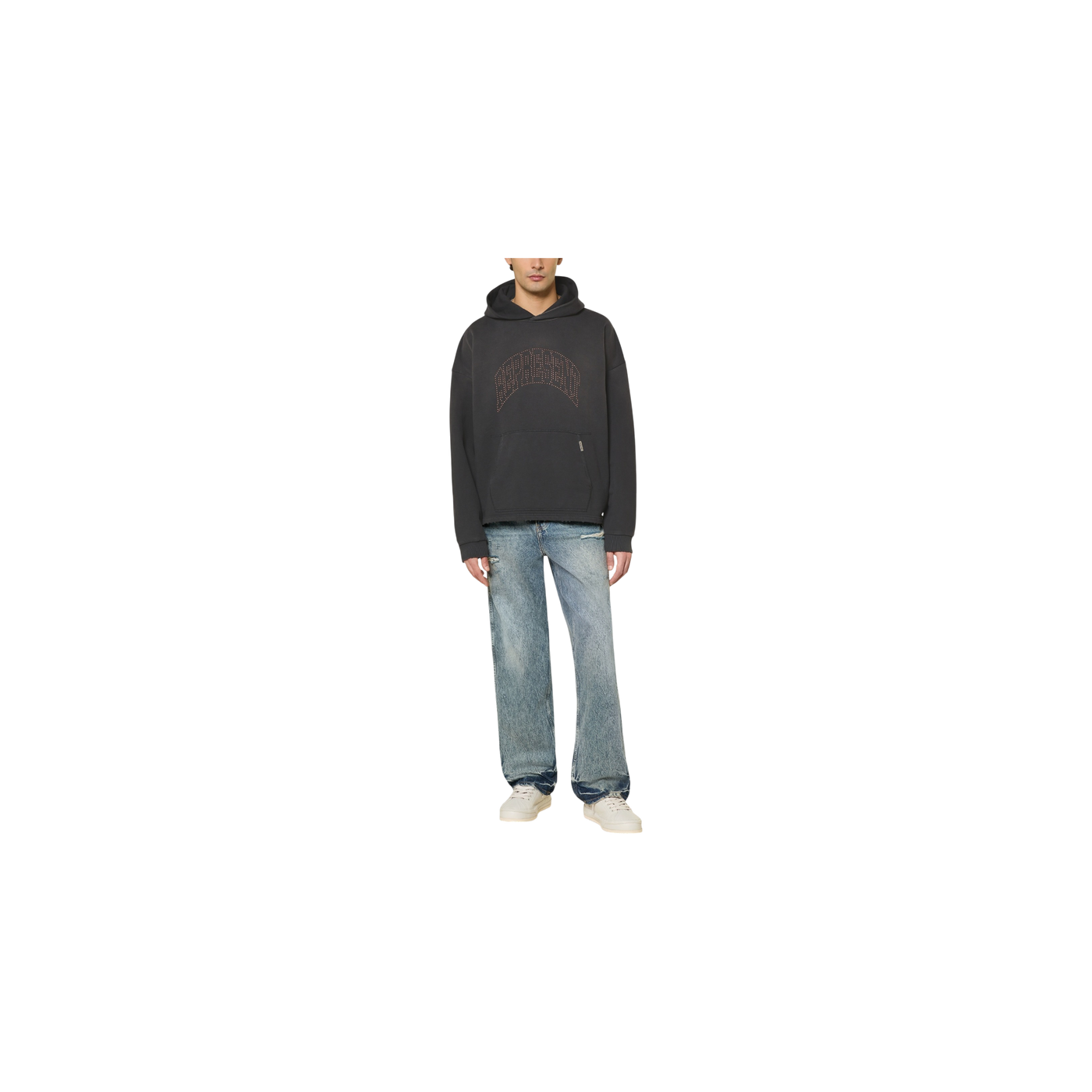 Represent Hoodie With Studs Black