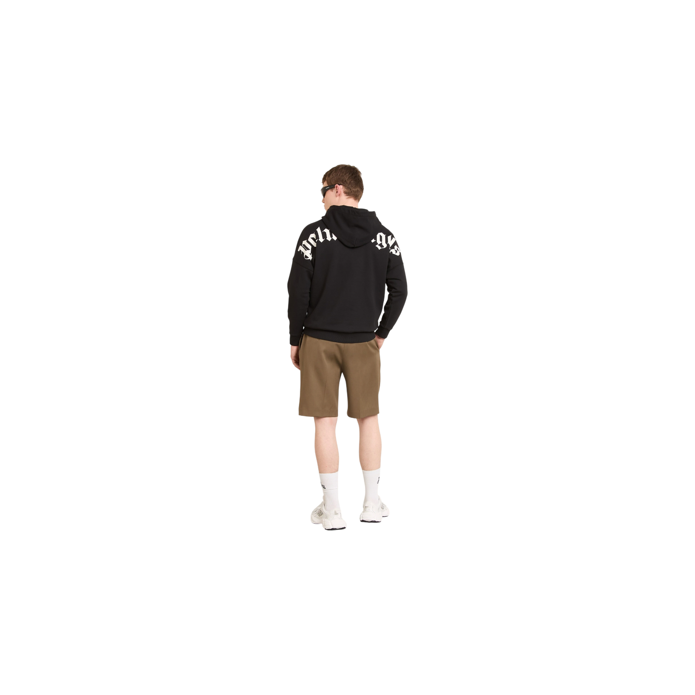 Palm Angels Oversized Hoodie Black / White