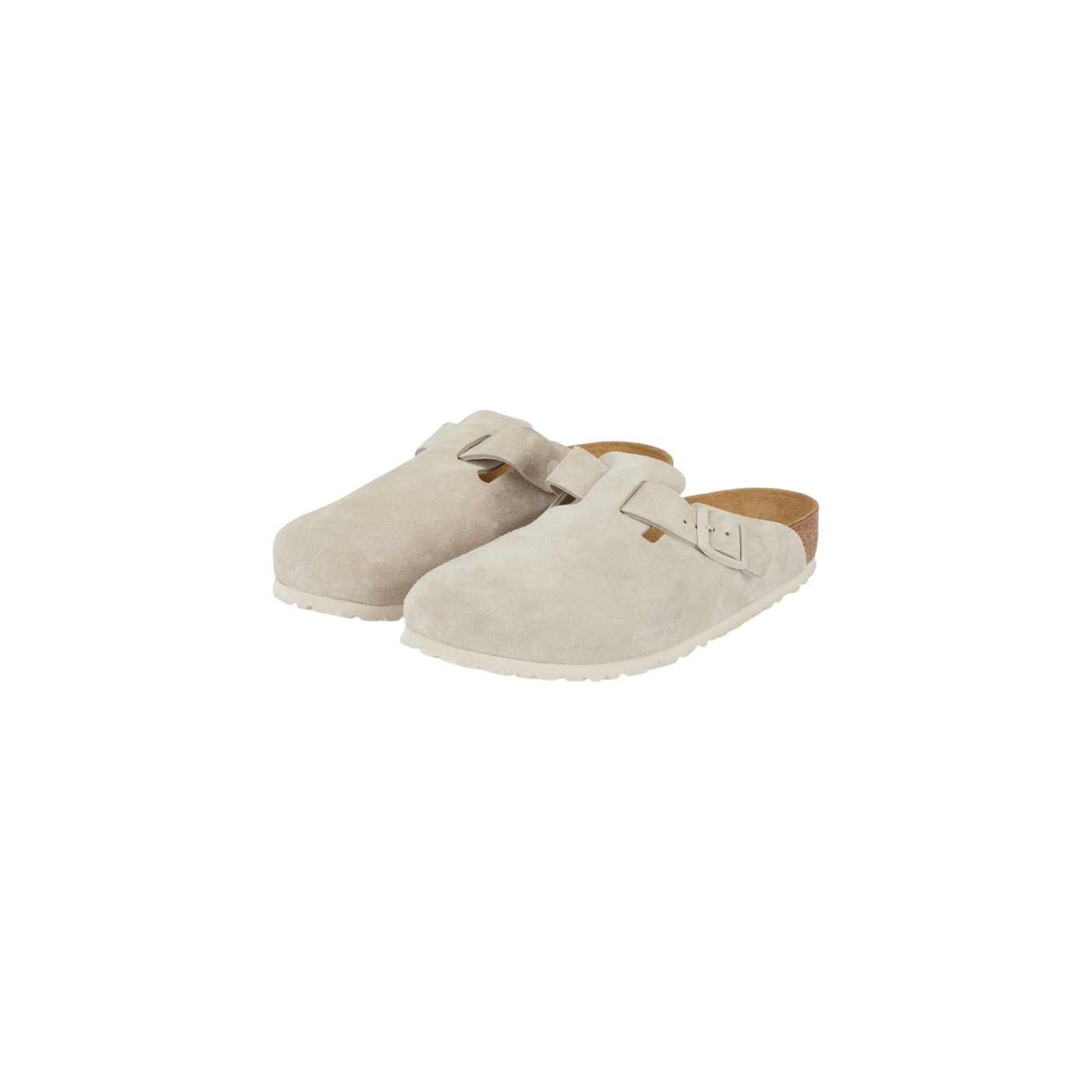 Birkenstock Boston Mules Light Gray