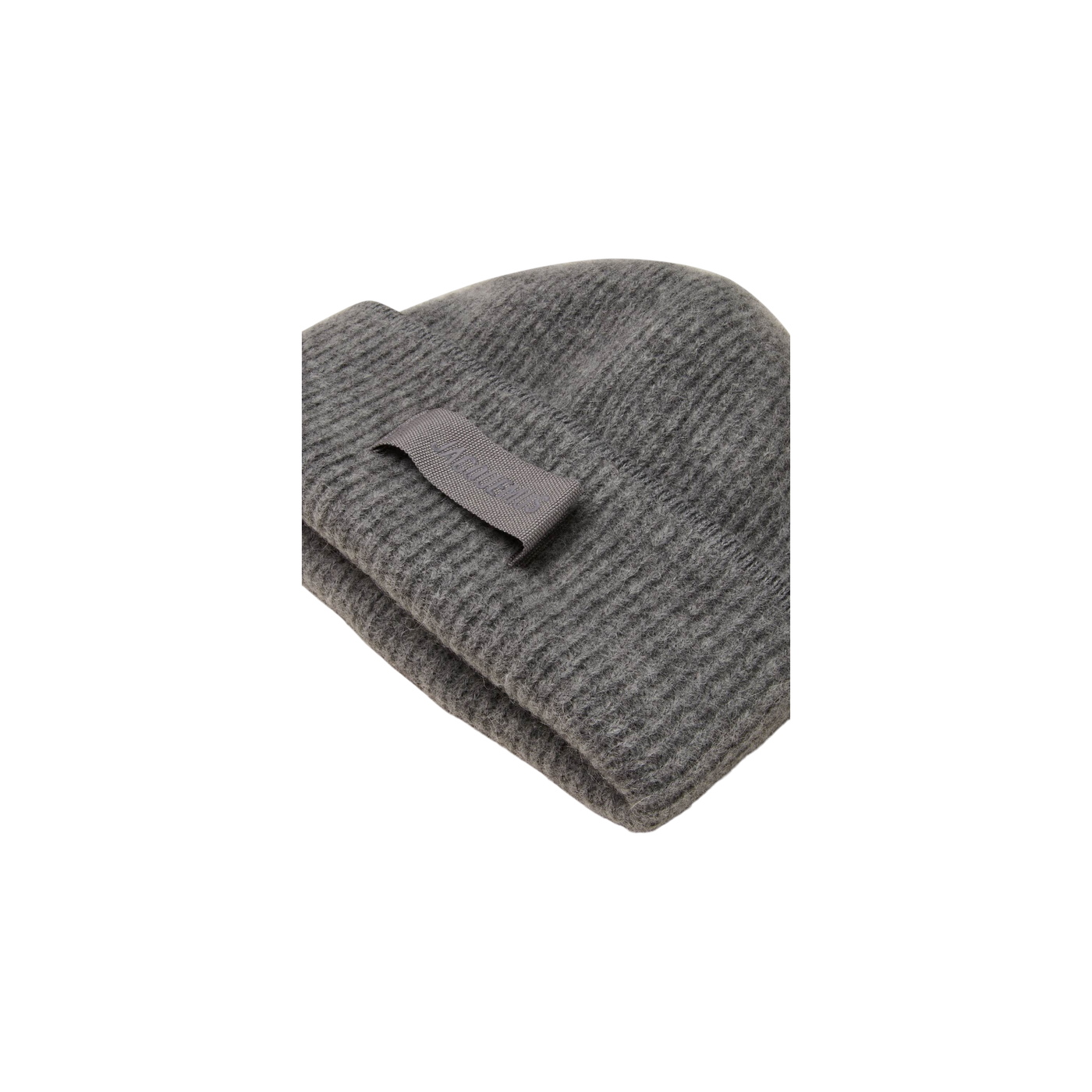 Jacquemus Hat Le Bonnet Gros Grain With Alpaca Gray