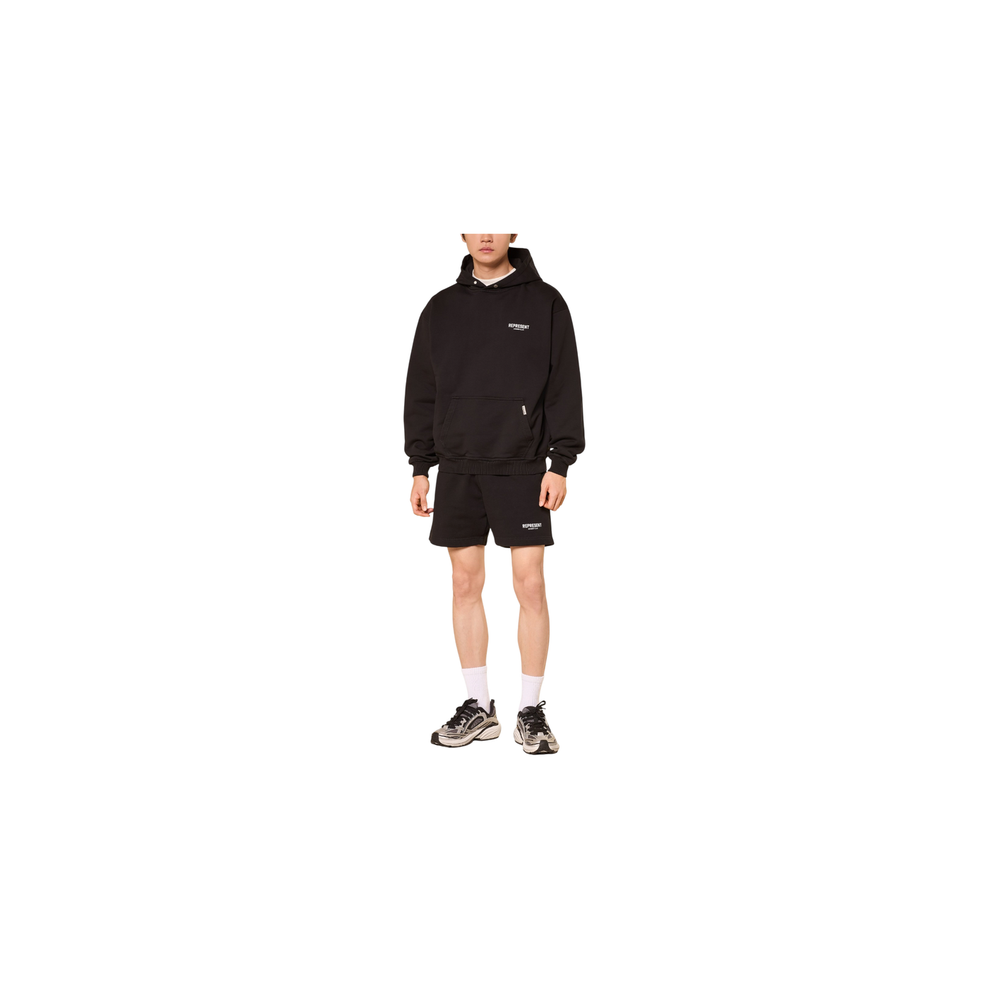 Represent Sweat Shorts Black