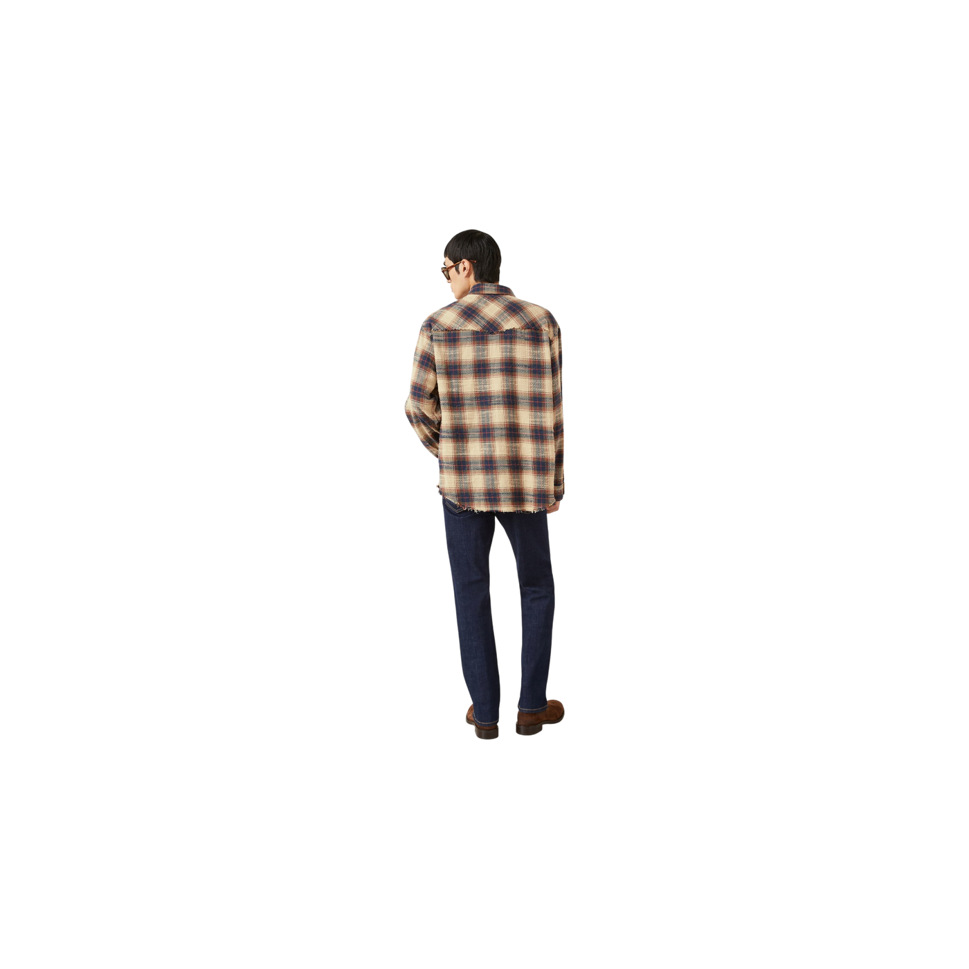 Dsquared2 Shirt Beige / Red / Dark Blue