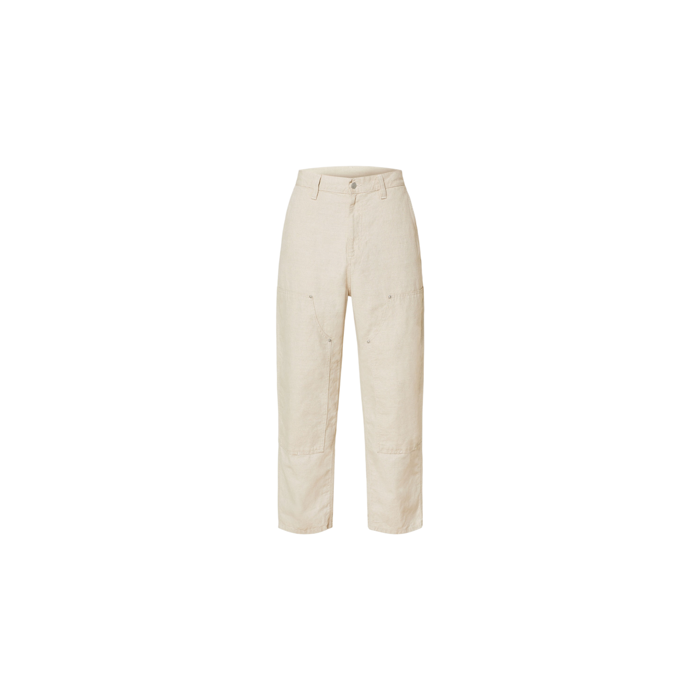 Carhartt Wip Walter Regular Fit Trousers With Linen Beige
