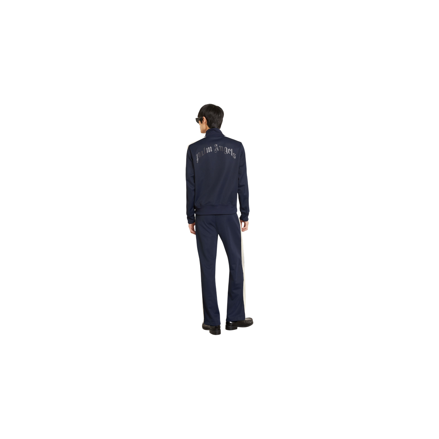 Palm Angels Sweat Jacket Dark Blue / Cream