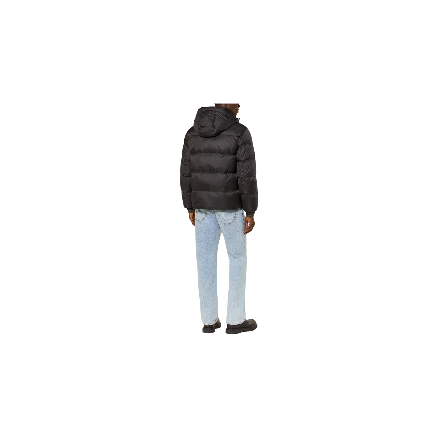 Tommy Jeans Down Jacket With Removable Hood Black