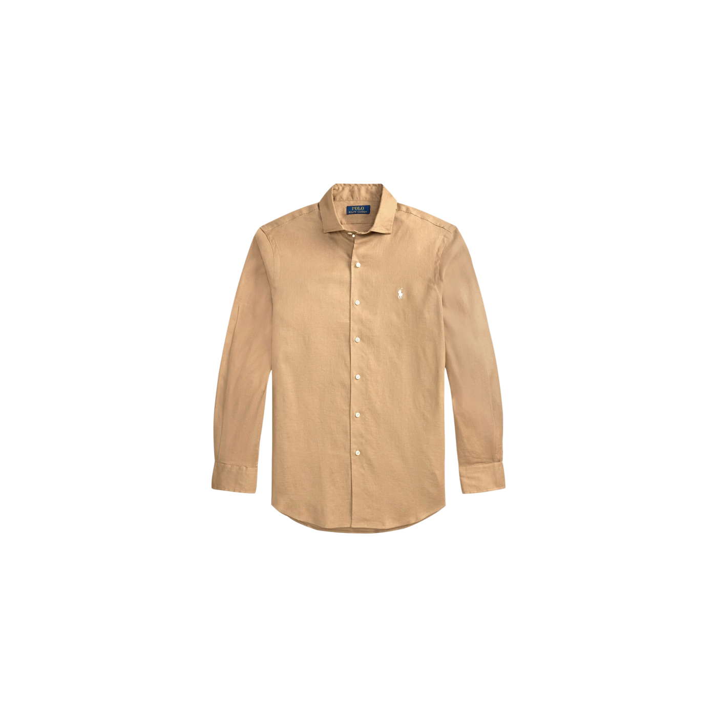 Polo Ralph Lauren Custom Fit Linen Shirt Camel