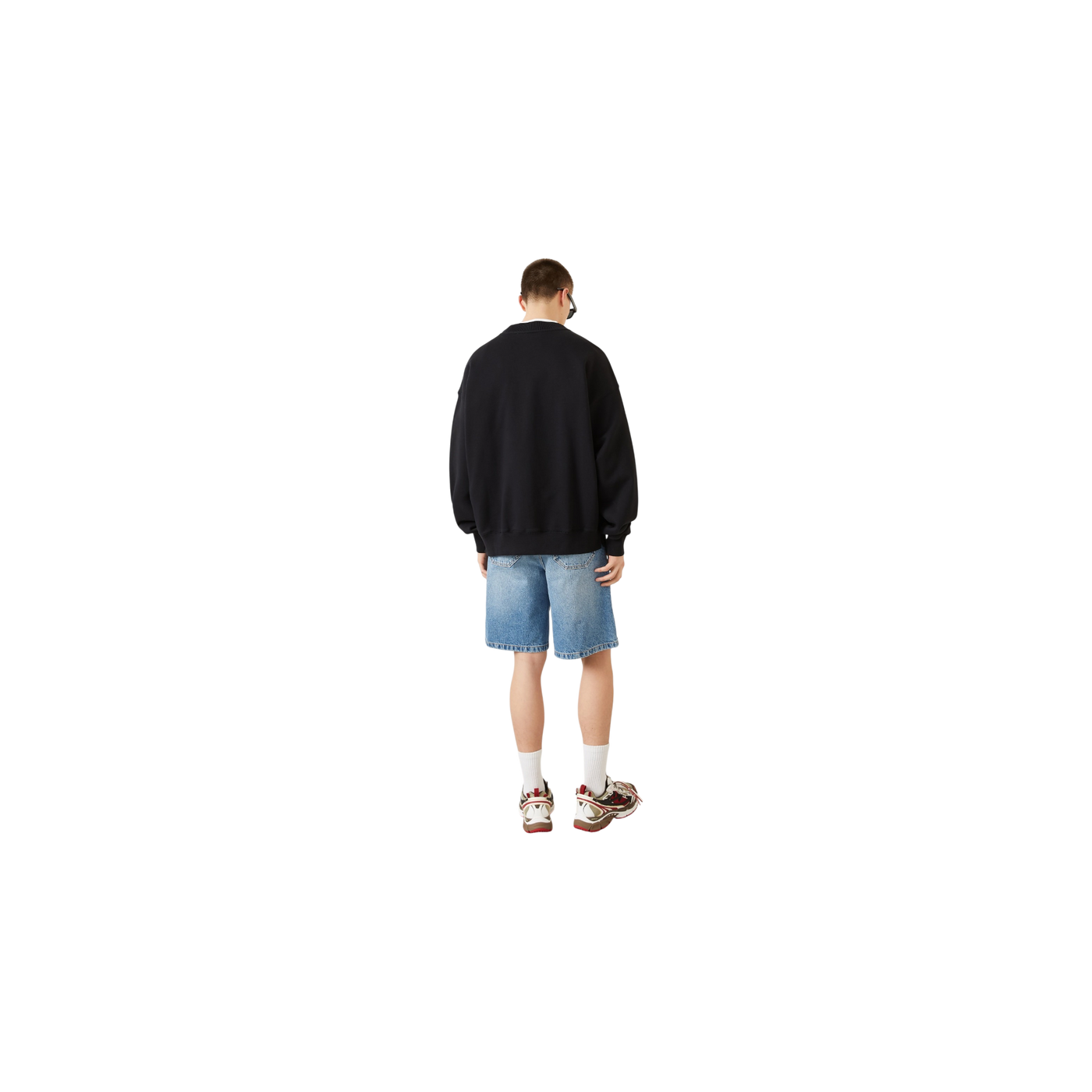 Off-White Denim Shorts 400 Light Medium Blue