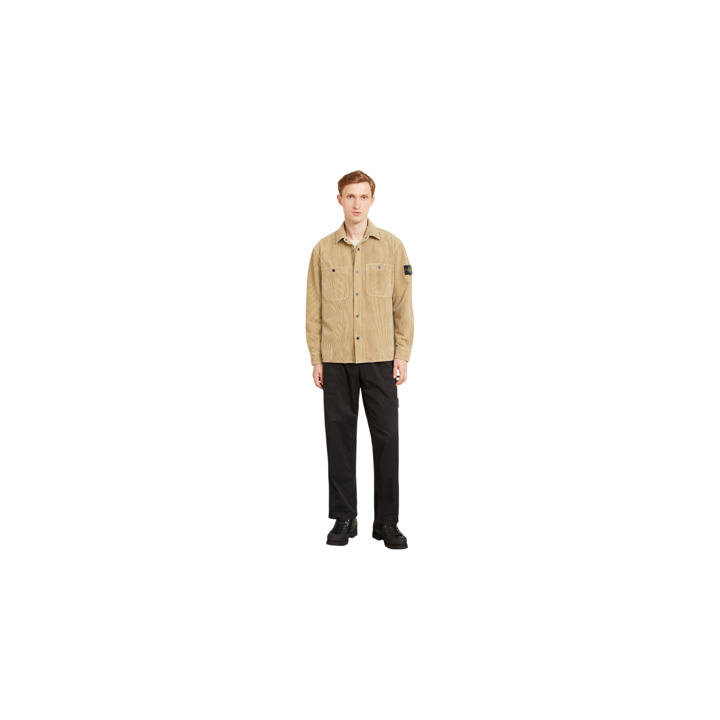 Stone Island Corduroy Overshirt Beige