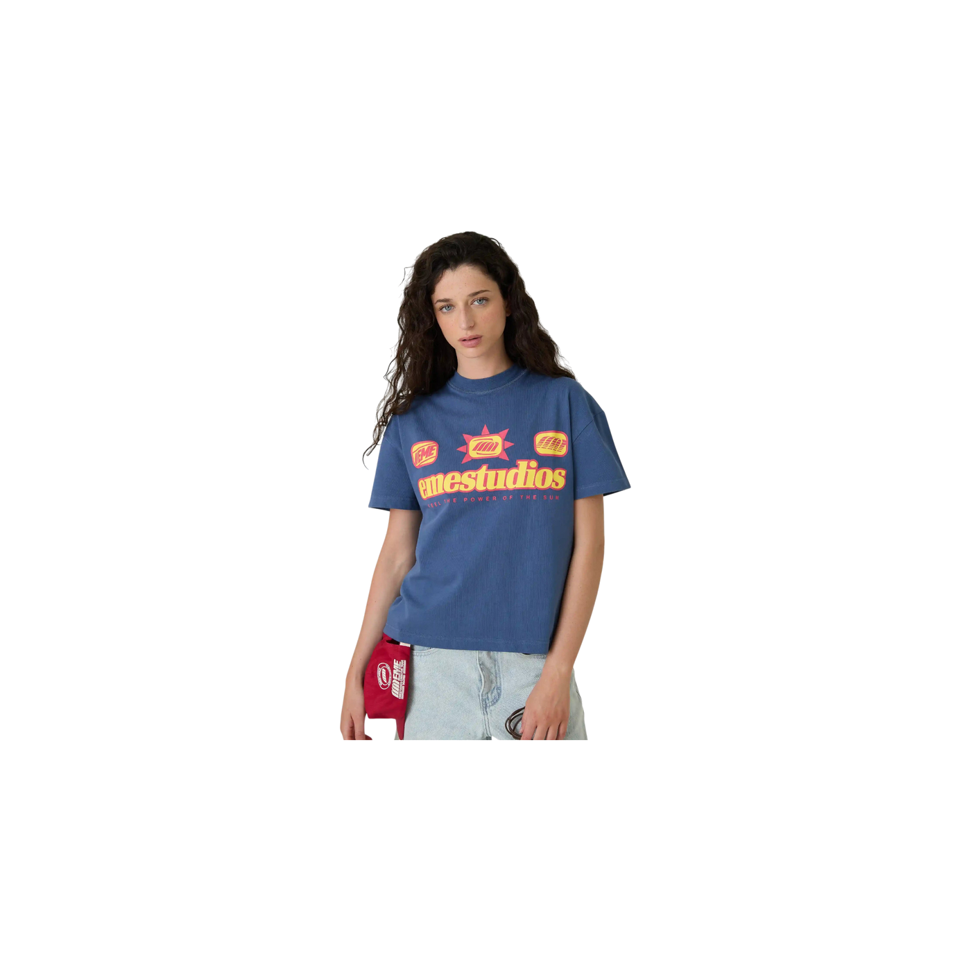 Eme Studios Solare Navy Oversized T-Shirt