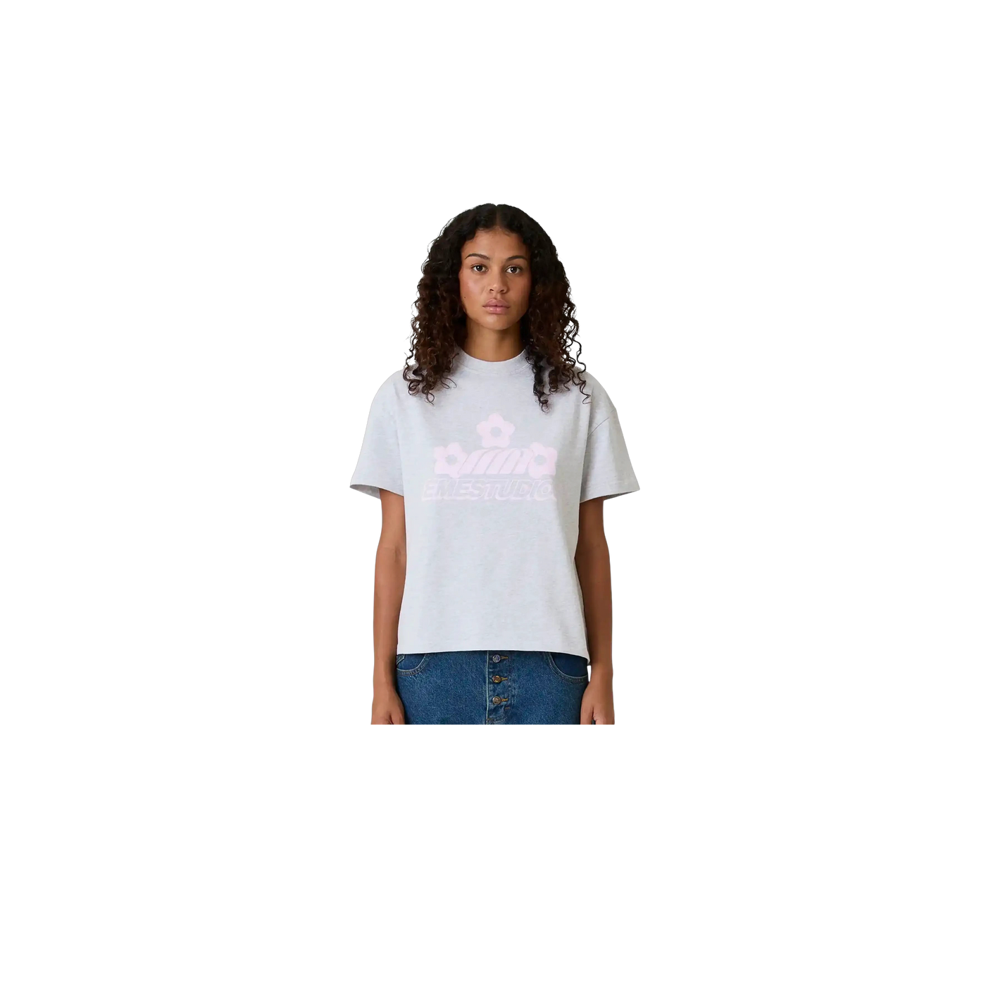 Eme Studios Spring Heather Grey Oversized T-Shirt