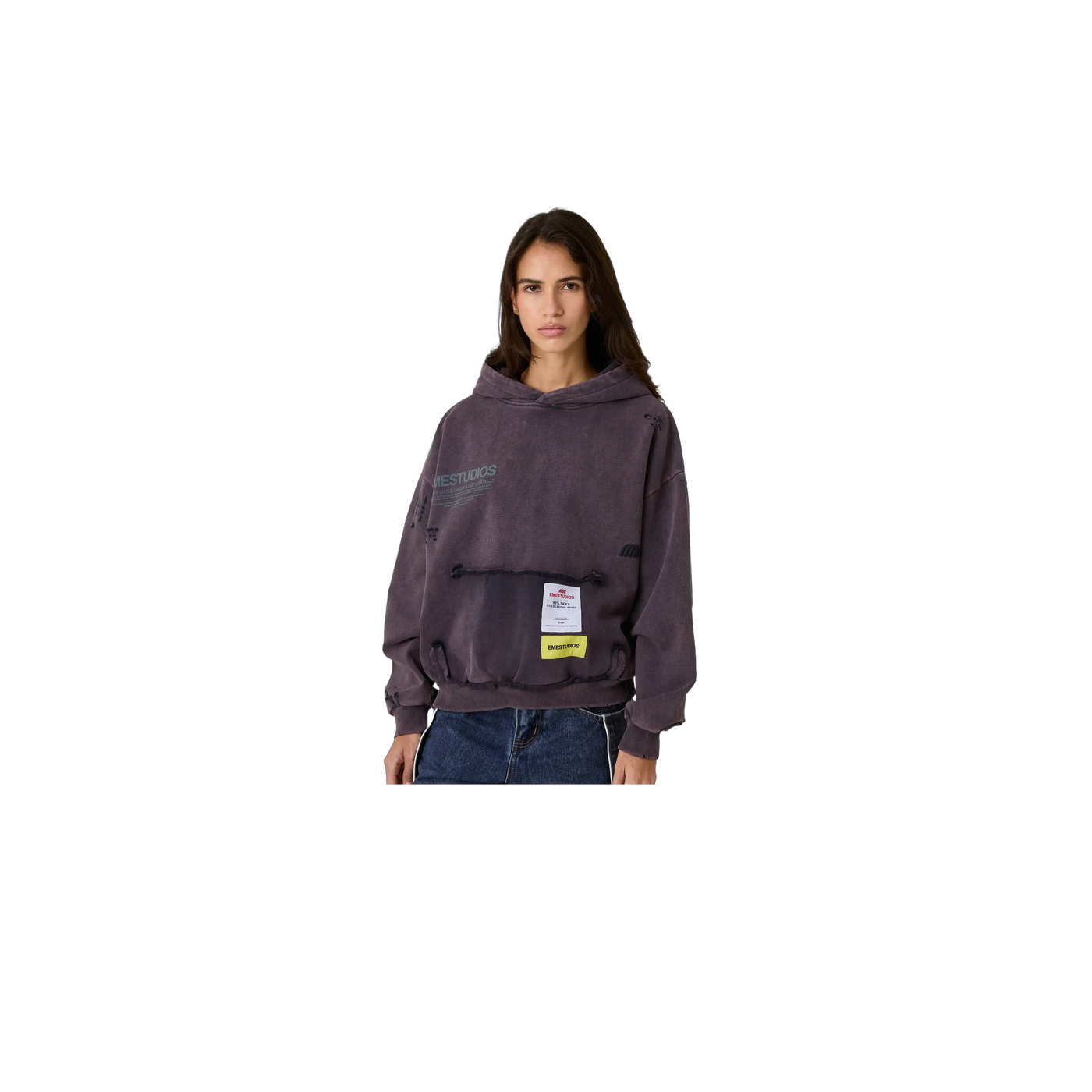 Eme Studios Stanford Navy Oversized Hoodie