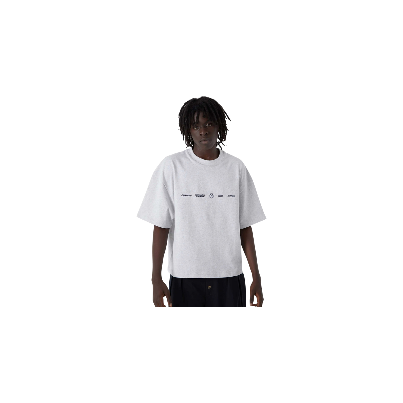 Eme Studios Statement Heather Grey Oversized T-Shirt