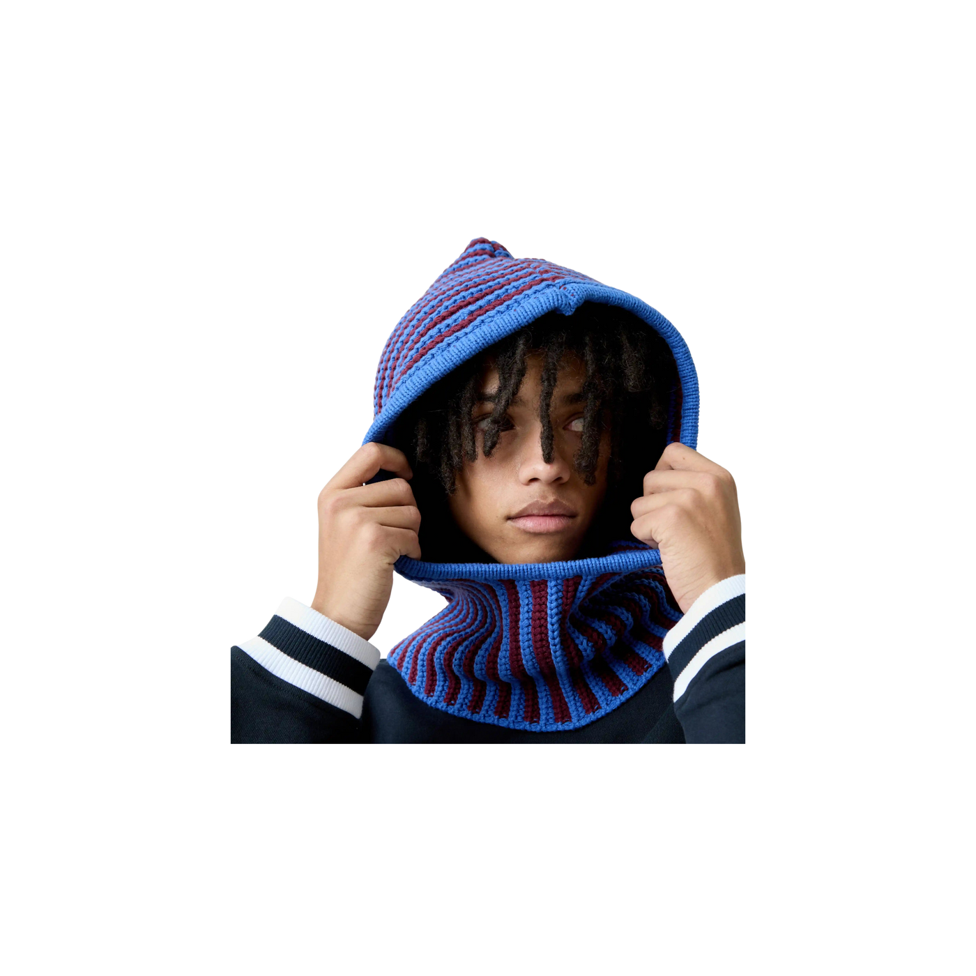 Eme Studios Striped Knit Balaclava