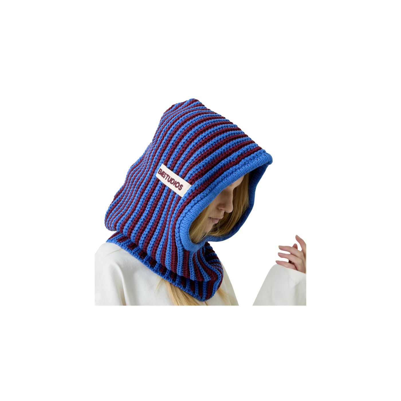 Eme Studios Striped Knit Balaclava