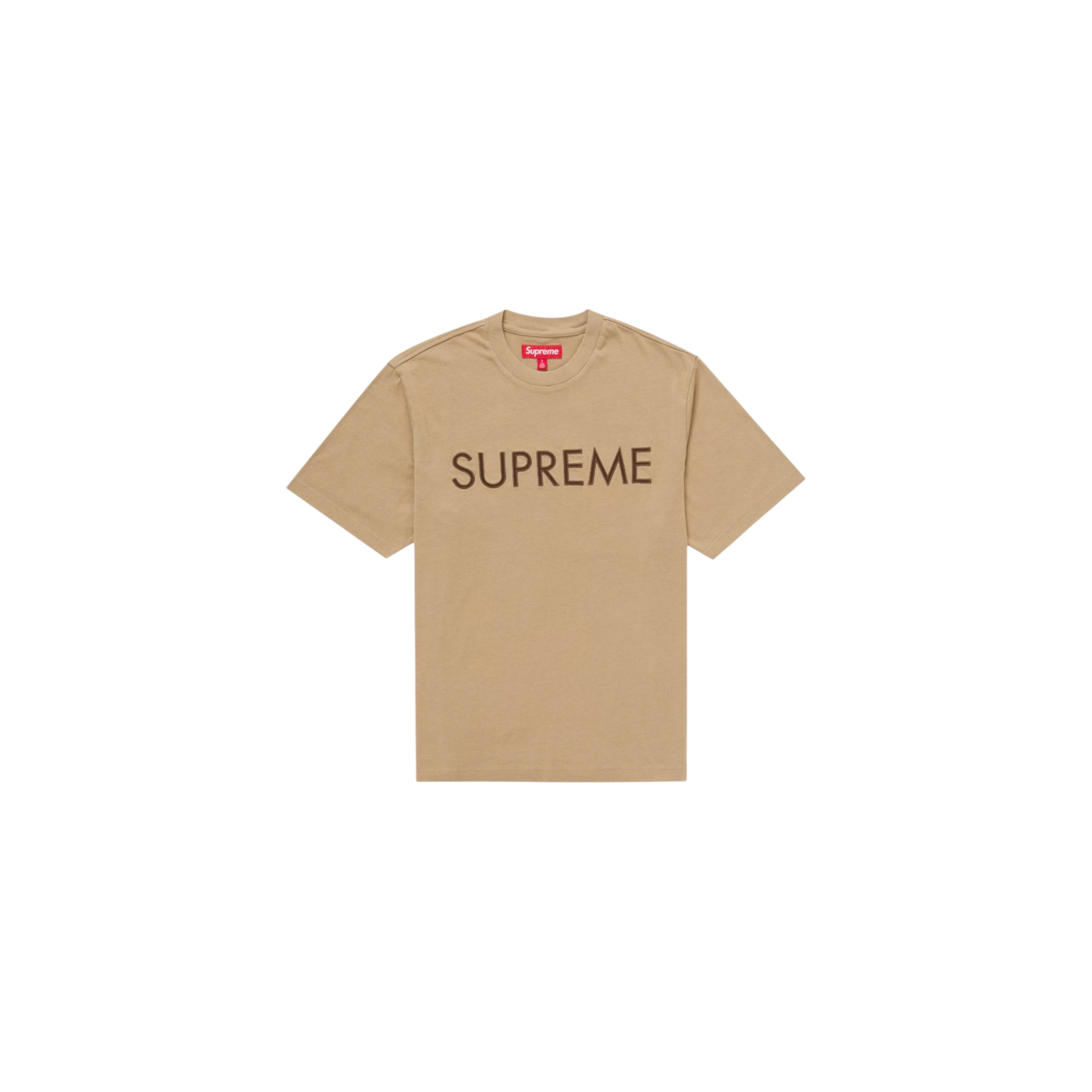 Supreme Capital T-Shirt Brown