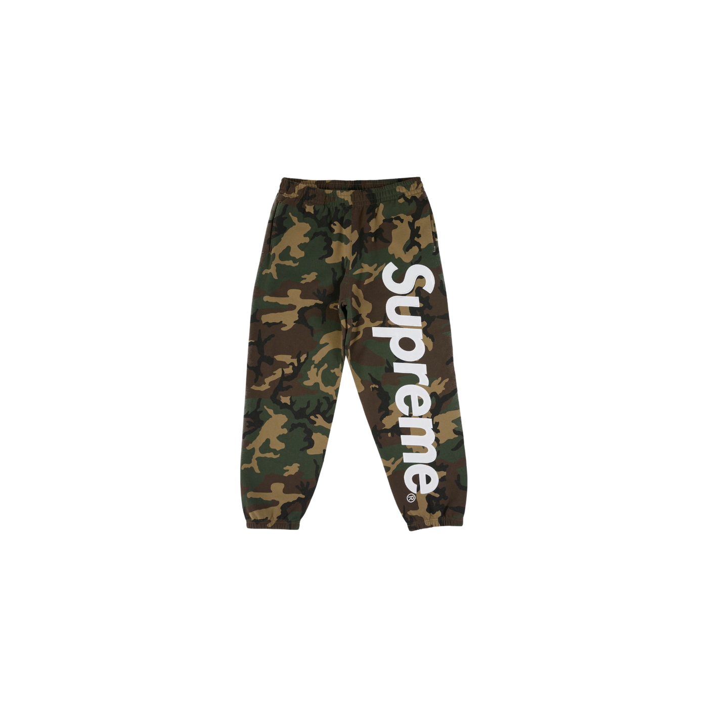 Supreme Satin Applique Sweatpant (Ss26) Woodland Camo