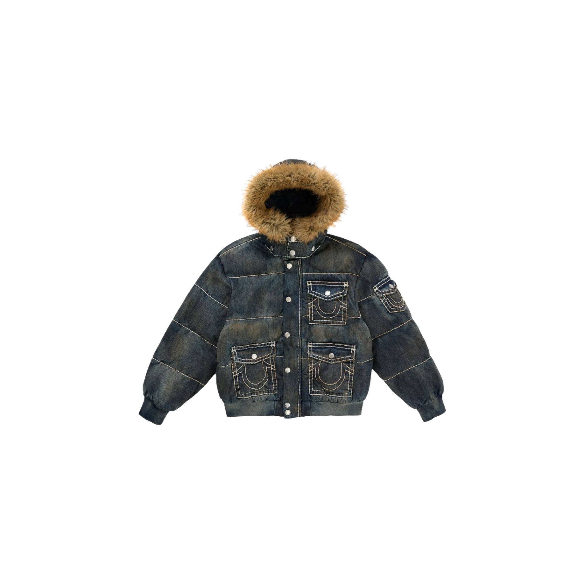 Supreme True Religion Puffer Jacket Navy – Sniper Wrld