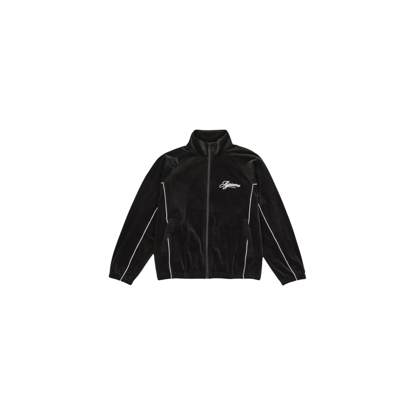Supreme Velour Mesh Track Jacket Black