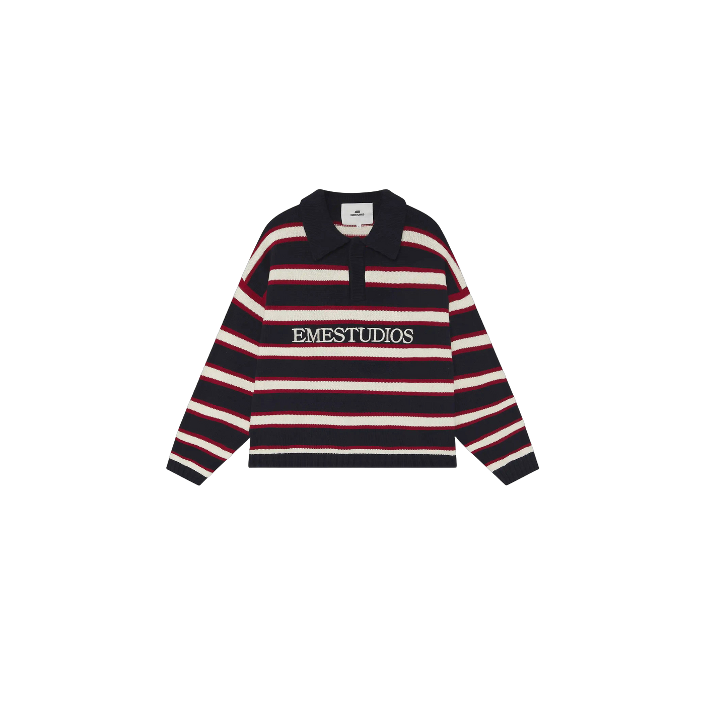 Eme Studios Sweet Navy Knit Polo