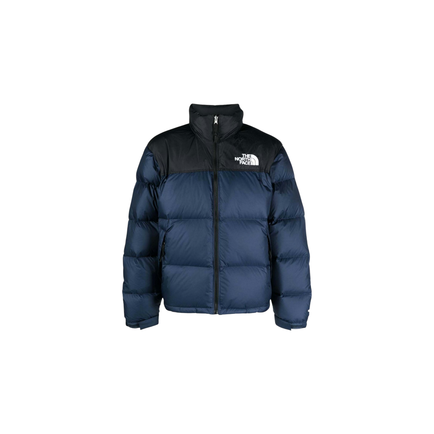 The North Face 1996 Retro Nuptse Logo-Print Padded Jacket Navy Blue/Black