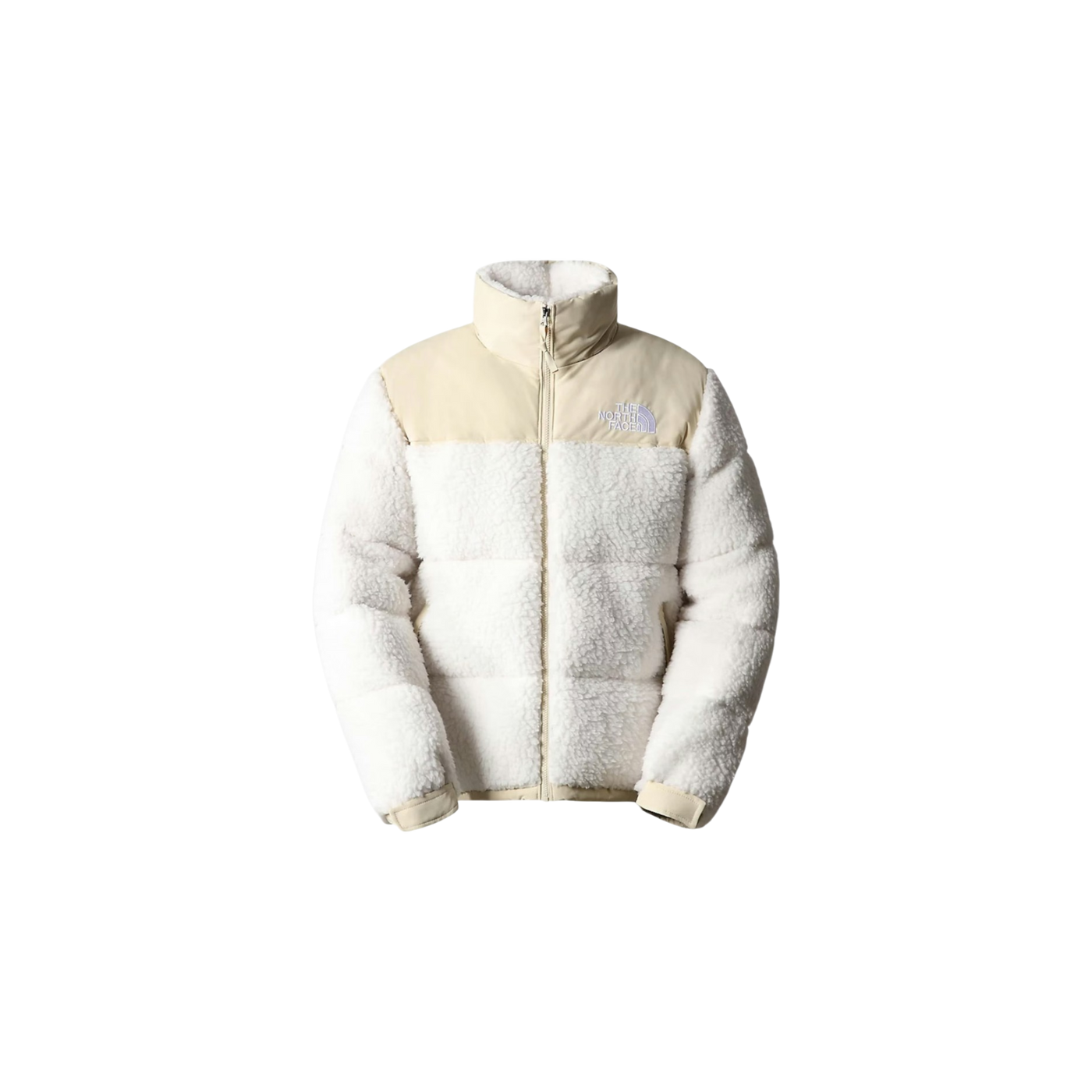 The North Face High Pile 600 Fill Recycled Waterfowl Down Nuptse Jacket Gardenia White-Gravel