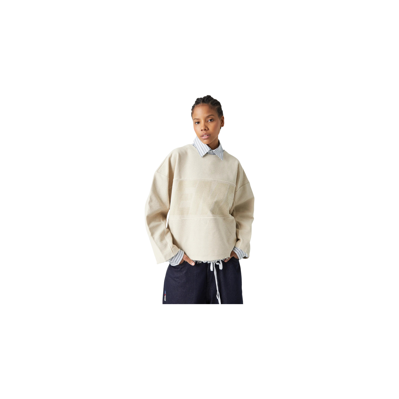 Eme Studios Thrill Silver Reverse Crewneck