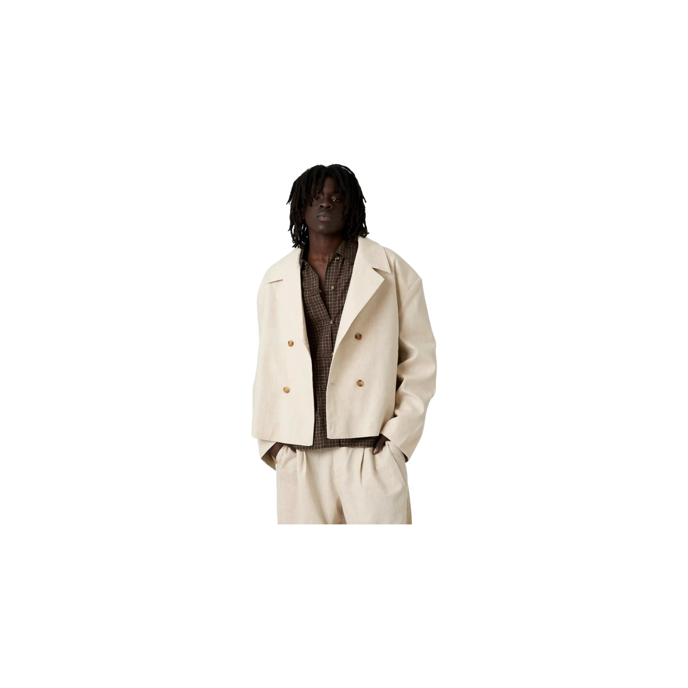 Eme Studios Tide Off Sand Linen Blazer
