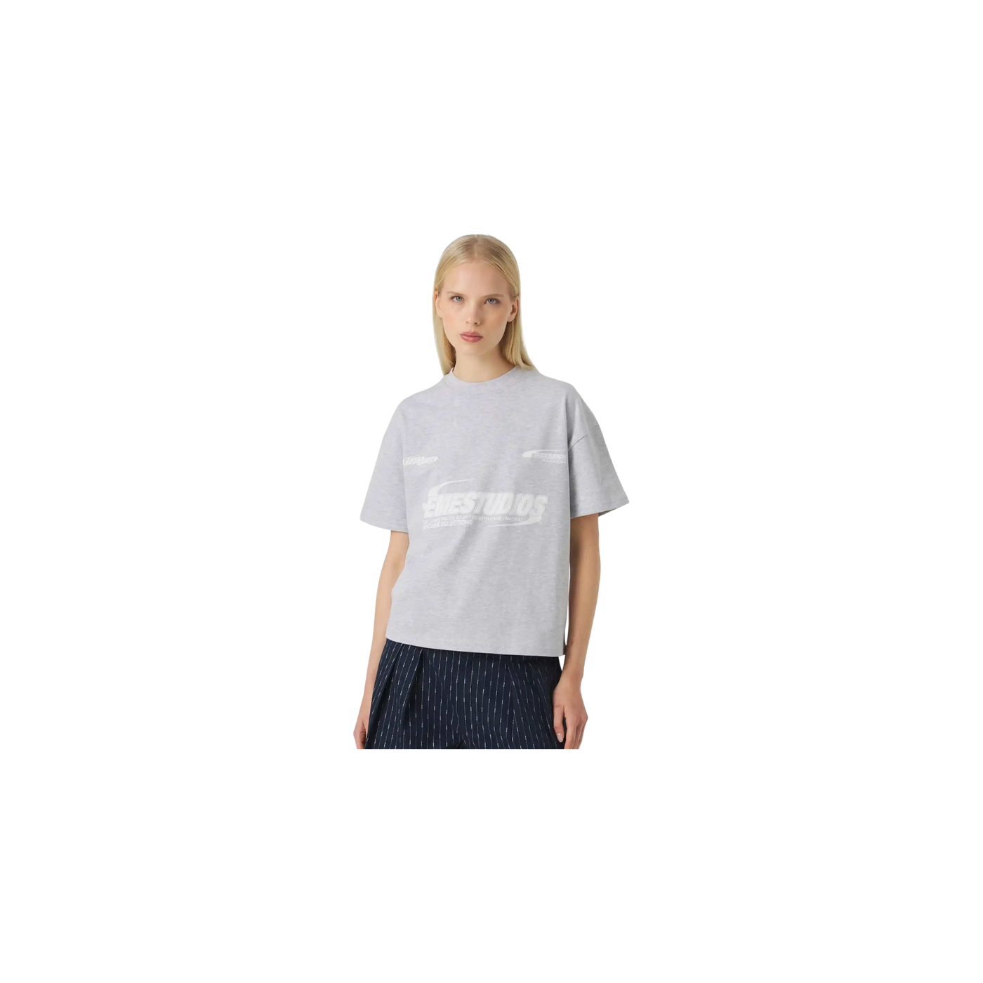 Eme Studios Tracer Heather Grey Oversized T-Shirt
