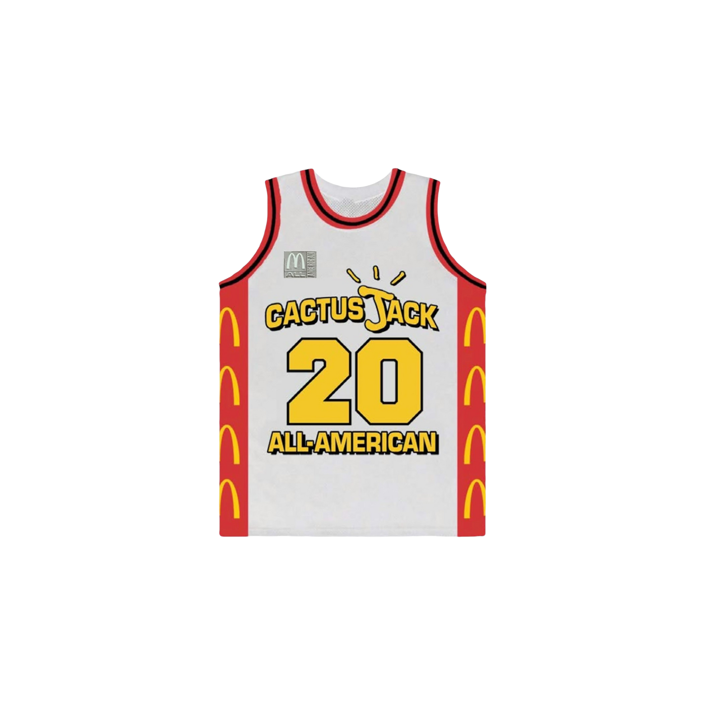 Travis Scott x McDonald's Cactus Jack All American Jersey White