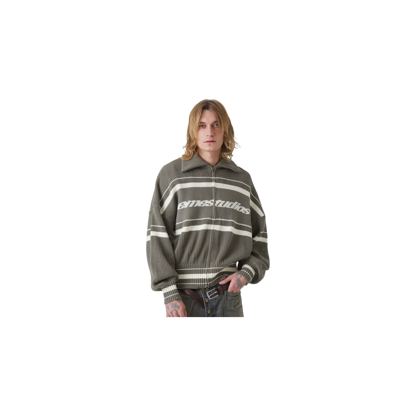 Eme Studios Unit Forest Zipper Knit