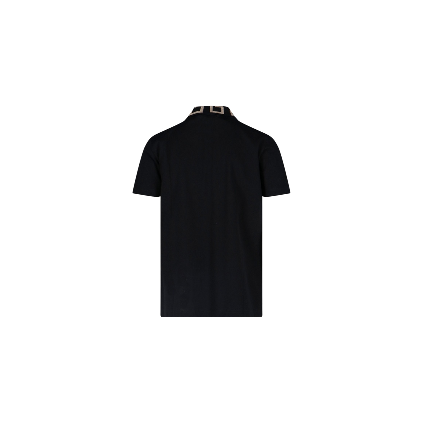 Versace Greca Short-Sleeved Straight Hem Polo Shirt