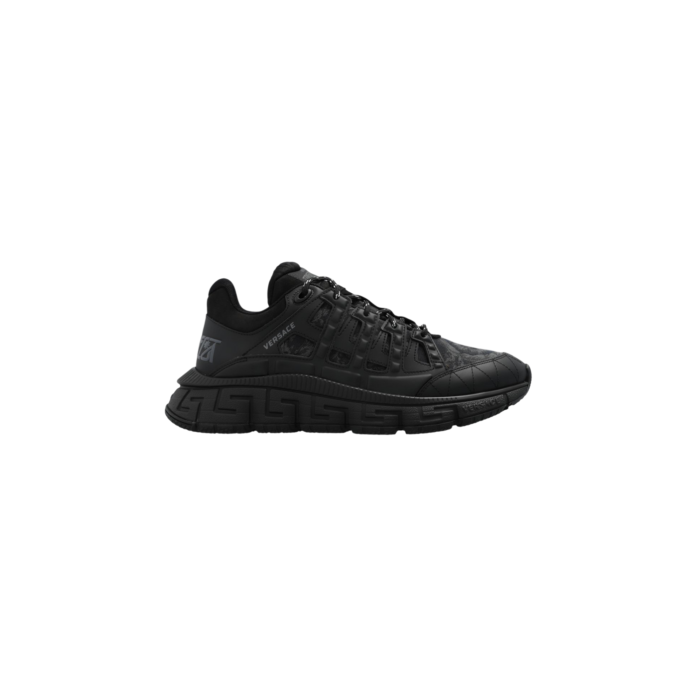 Versace Trigreca Barocco-Jacquard Lace-Up Sneakers