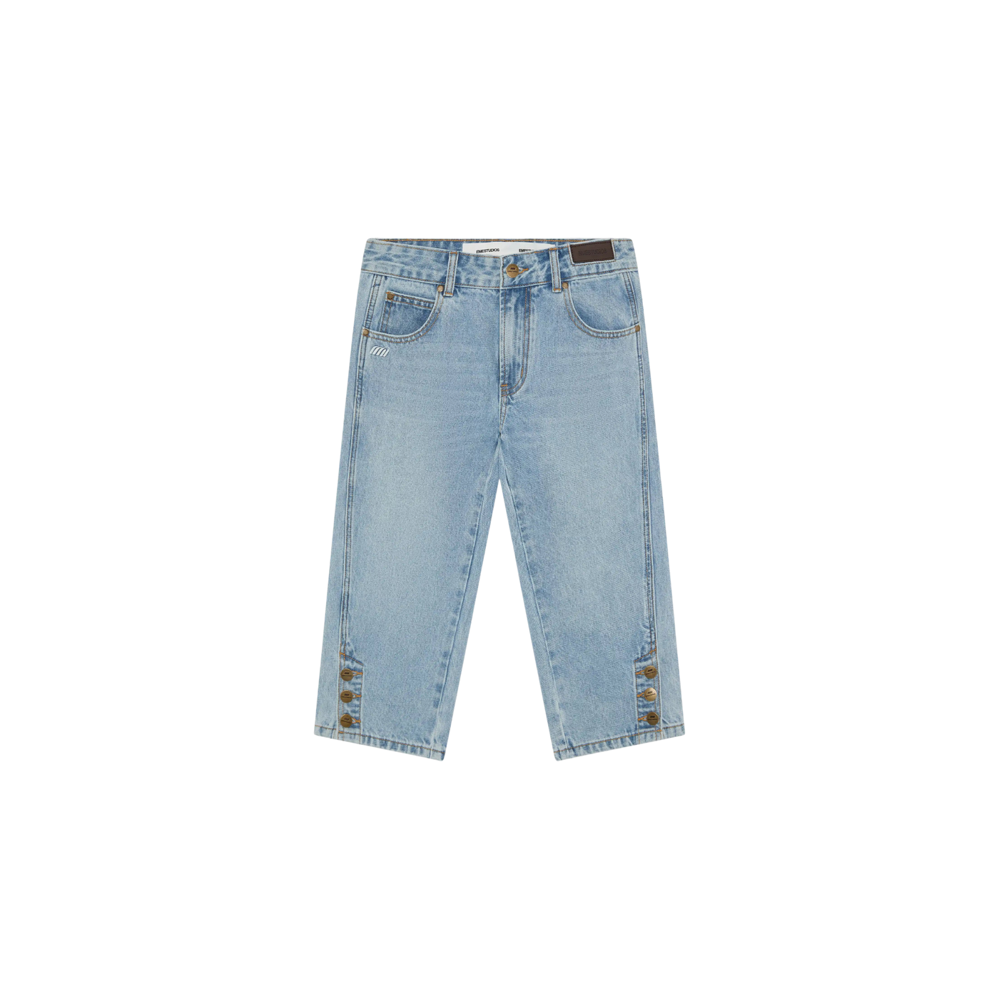 Eme Studios Vint Blue Denim Capri Pants