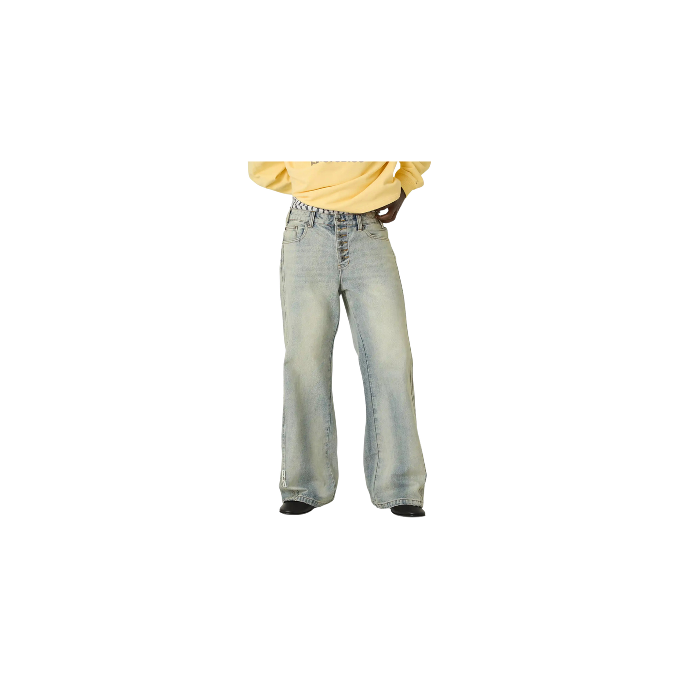 Eme Studios Vitel Flared Blue Denim Pants