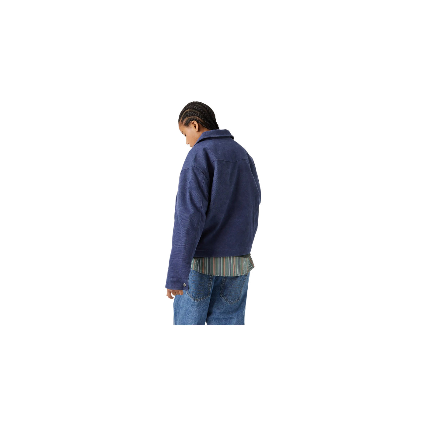 Eme Studios Wake Straight Navy Coat