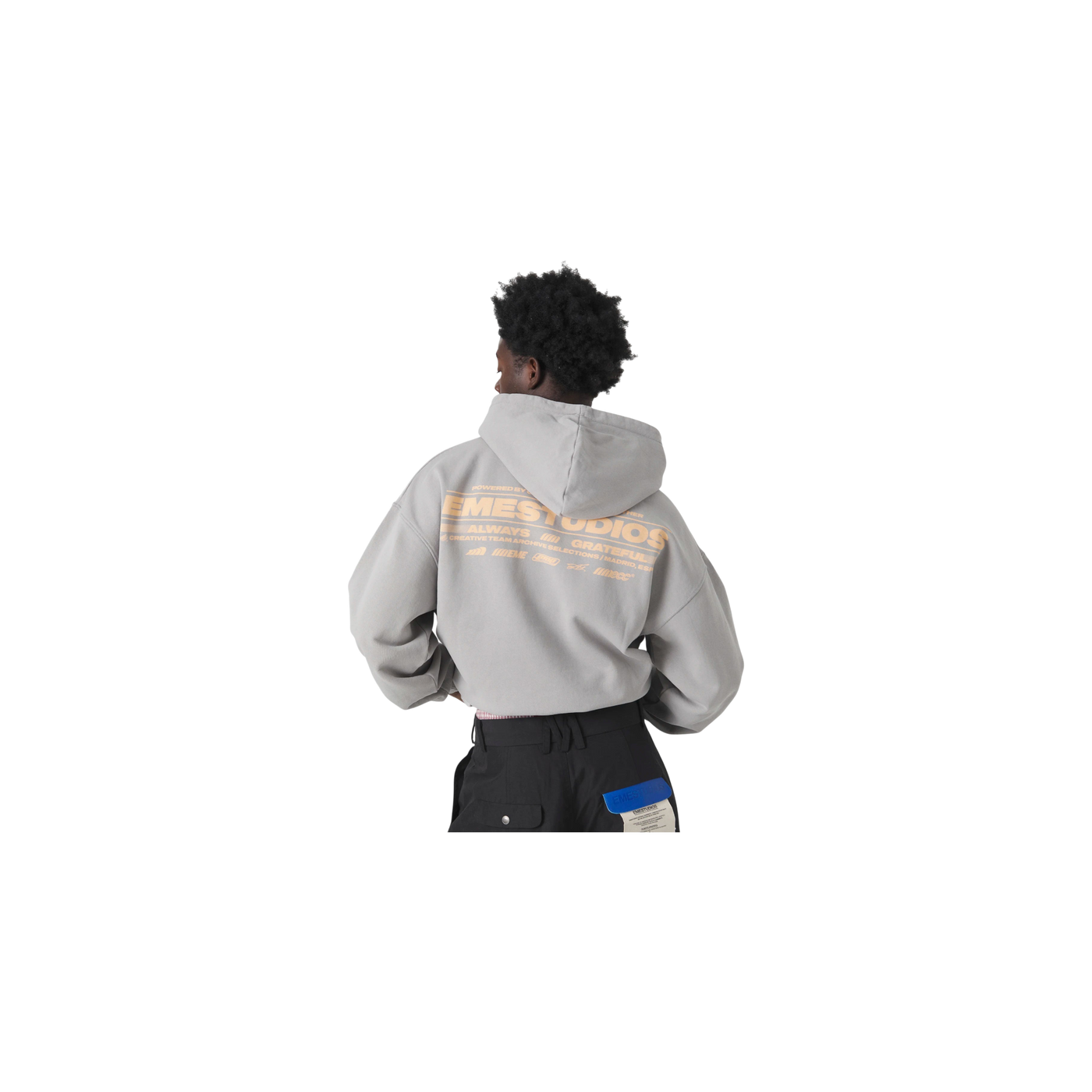 Eme Studios West Heather Grey Oversized Hoodie