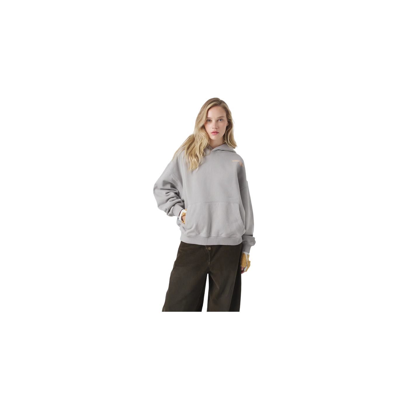 Eme Studios West Heather Grey Oversized Hoodie