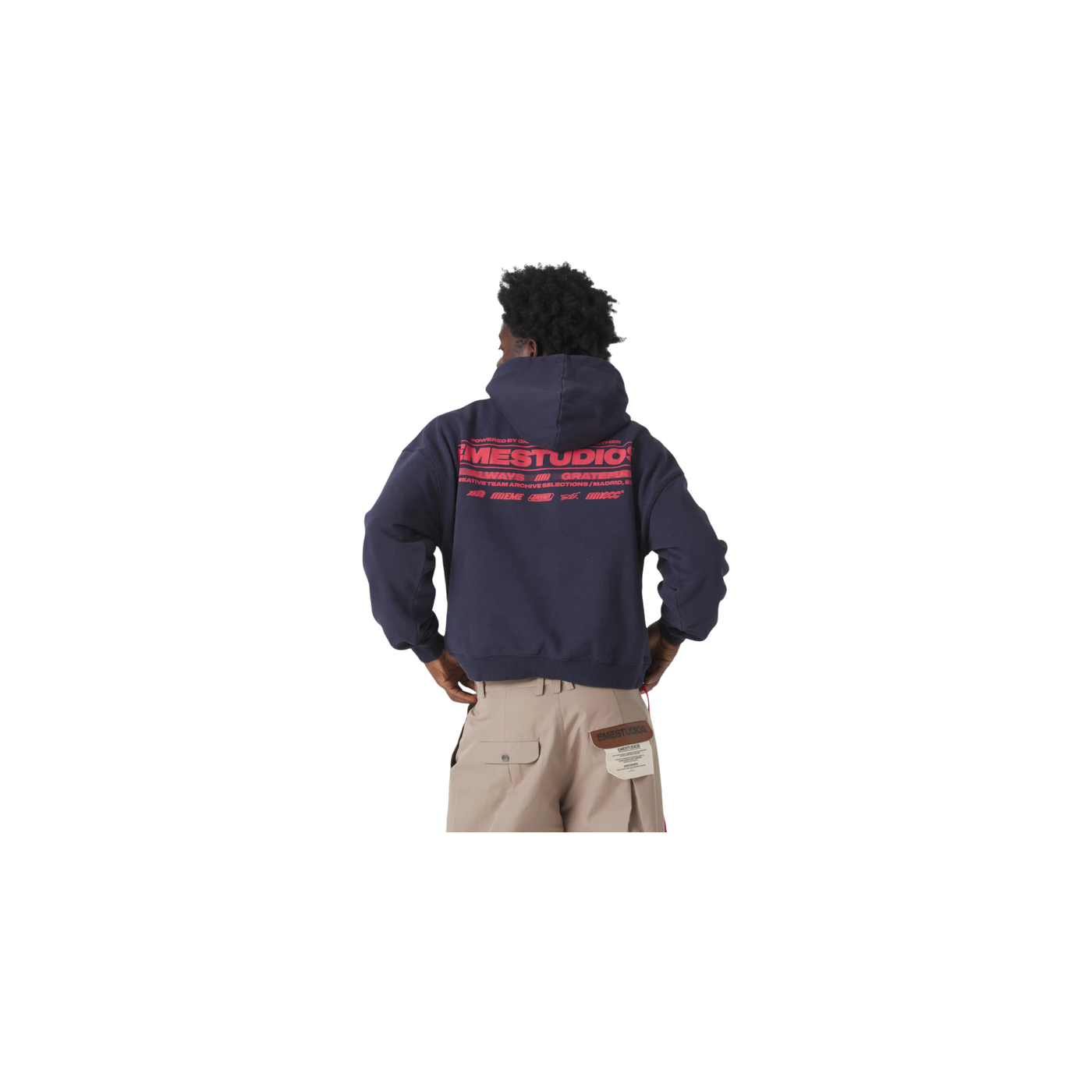 Eme Studios West Navy Oversized Hoodie
