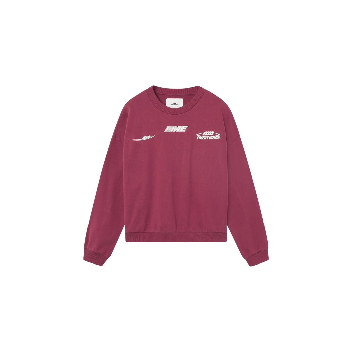 Eme Studios Zenit Burgundy Oversized Crewneck