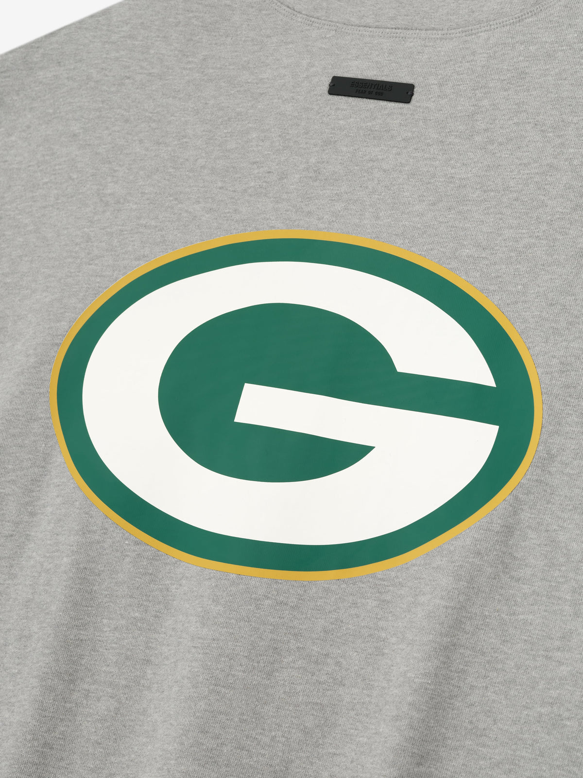 Remera Fear of God Essentials Packers 90s 3 4 Sleeve Football Concrete Heather