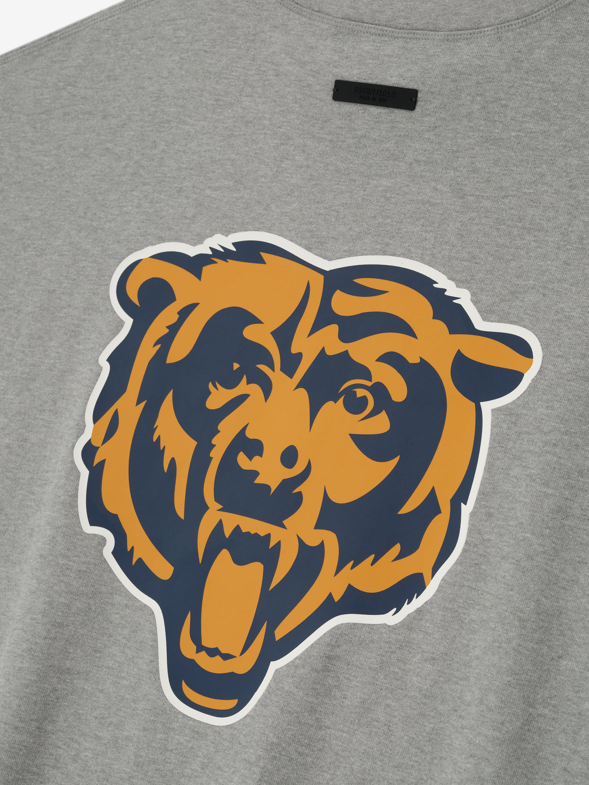 Remera Fear of God Essentials Bears 90s 3 4 Sleeve Football Concrete Heather/Canyon