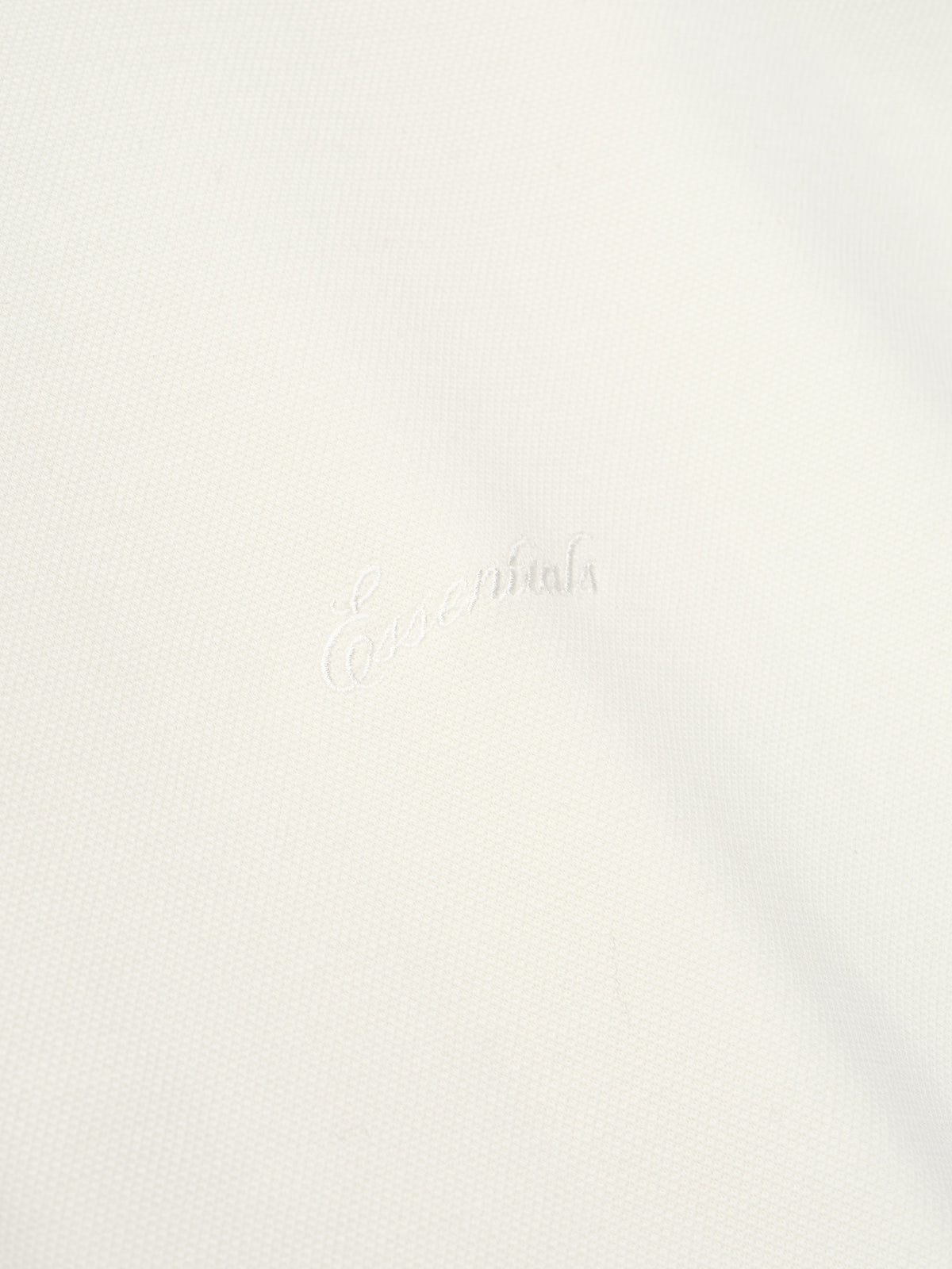 Remera Fear of God Essentials Pique Signature 90s Ivory