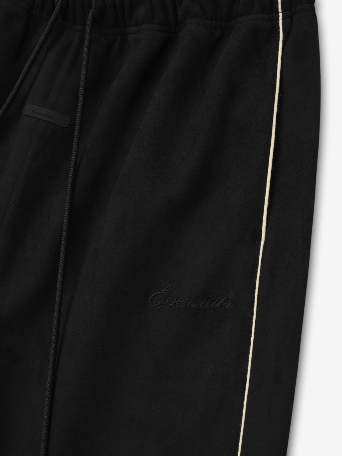 Pantalón Fear of God Essentials Suede Fleece Signature Relaxed Vintage Black