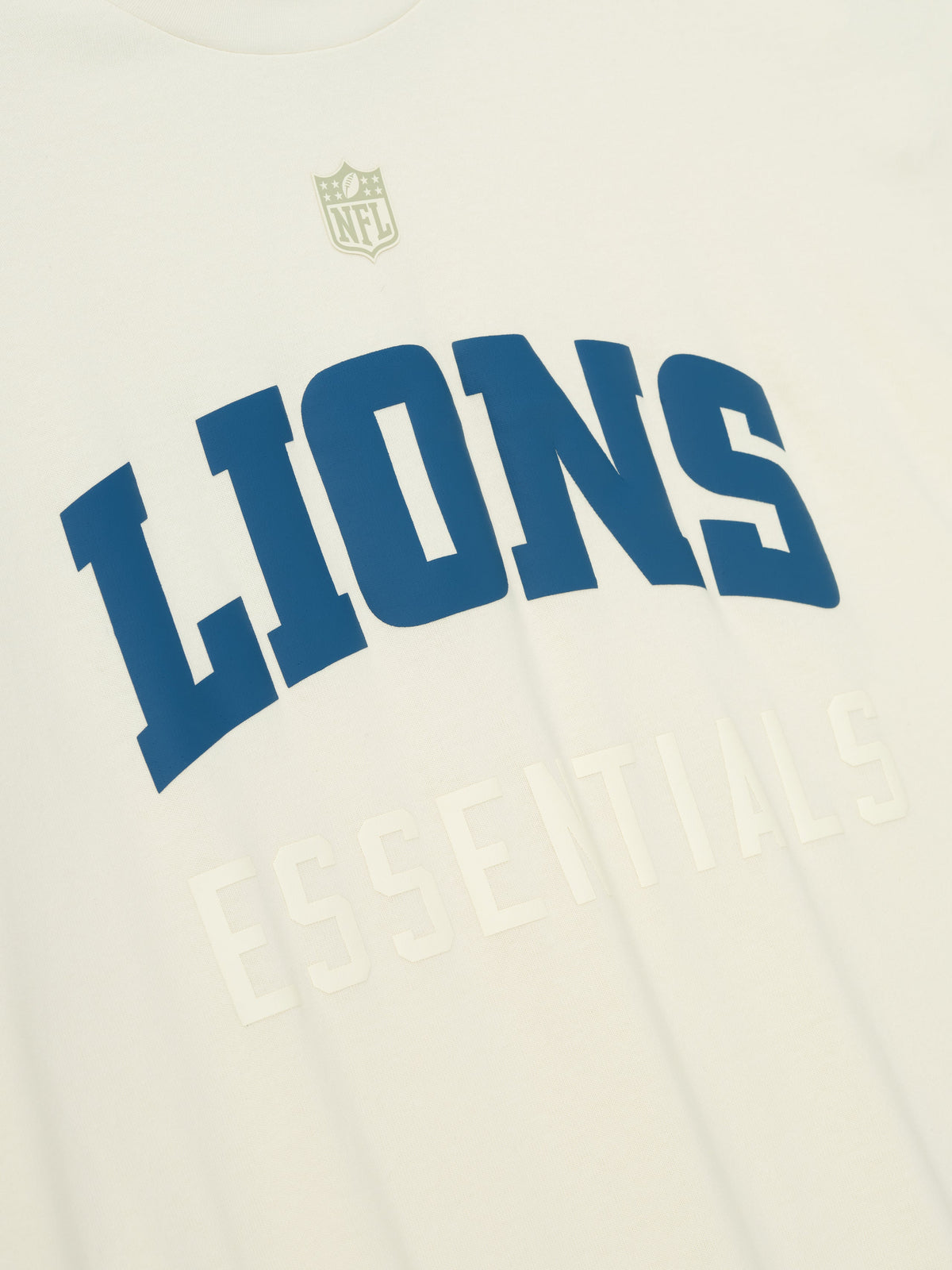 Remera Fear of God Essentials Lions 90s 3 4 Sleeve Football Cream White